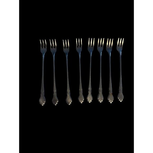 Other - Vtg Northland Stainless Steel  Oneida‎ Set Of 8 Cocktail Forks